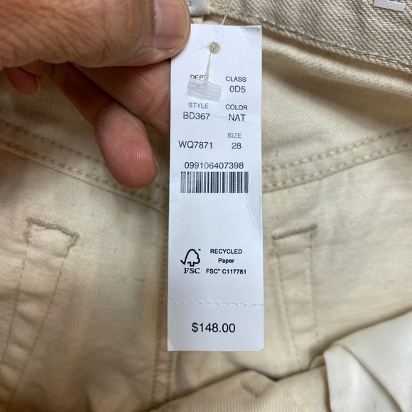 J. Crew Slouchy Boyfriend Jeans Womens Size 28 Natural Cotton Blend NWT $148 - Picture 6 of 11